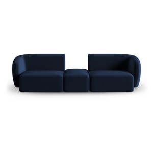 Plava baršunasti sofa 246 cm Paolo – Milo Casa