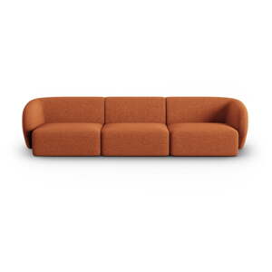 Sofa od šenila boja terakote 266 cm Paolo – Milo Casa
