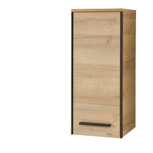 Zidni kupaonski ormarić u dekoru hrasta u prirodnoj boji 70x30 cm Quickset 395 – Pelipal