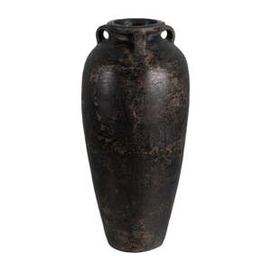 Crna visoka vaza od terakote (visina 60 cm) Artem – Ixia