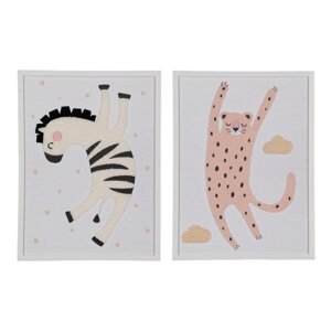 Dječje slike u setu 2 kom 30x40 cm Animals – Ixia