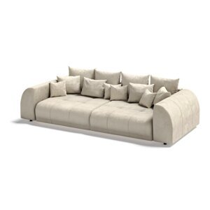 Krem sklopiva sofa od samta 310 cm Vanessa – Ropez