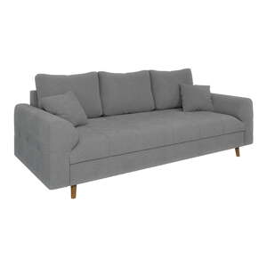 Siva sofa od bouclé tkanine 210 cm Ariella – Ropez