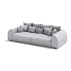 Tamno siva sklopiva sofa od samta 310 cm Vanessa – Ropez