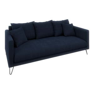 Tamno plava sofa od šenila 200 cm Freya – Ropez