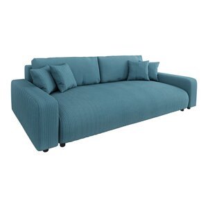 Tirkizna sklopiva/s prostorom za odlaganje sofa od samta 234 cm Sara – Ropez