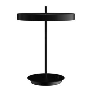 Crna metalna LED stolna lampa s mogućnosti zatamnjivanja s metalnim sjenilom (visina 41,5 cm) Asteria Table – UMAGE
