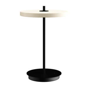 Crno-bijela metalna LED stolna lampa s metalnim sjenilom (visina 31 cm) Asteria Move – UMAGE