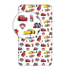 Pamučna dječja plahta s gumom 90x200 cm Cars "McQueen" – Jerry Fabrics