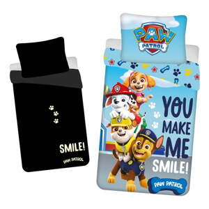 Pamučna dječja posteljina sa svjetlećim efektom za krevet za jednu osobu 140x200 cm Paw Patrol – Jerry Fabrics