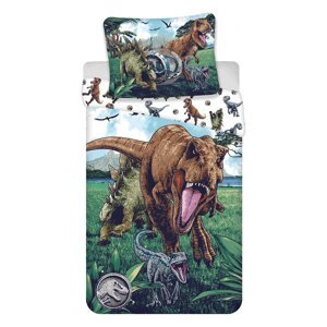 Pamučna dječja posteljina za krevet za jednu osobu 140x200 cm Jurassic World "Trio" – Jerry Fabrics