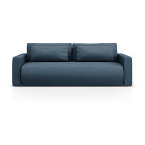 Tamno plava sklopiva/s prostorom za odlaganje sofa 238 cm Belfast – Cosmopolitan Design