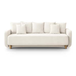 Krem sklopiva/s prostorom za odlaganje sofa 231 cm Elen – Micadoni