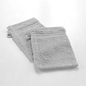 Svijetlo siva pamučna krpica za pranje 15x21 cm Tendresse – douceur d'intérieur