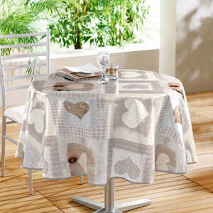 Perivi stolnjak od PVC-a ø 160 cm Cosy Coeur – douceur d'intérieur