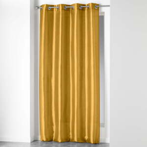 Žuta  zavjesa od mikrosatena 140x240 cm Shana – douceur d'intérieur