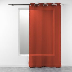 Prozirna zavjesa boja terakote 140x240 cm Telma – douceur d'intérieur