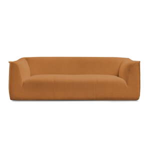 Senf žuta sofa od bouclé tkanine 242 cm Giorgia – Bobochic Paris