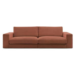 Sofa od samta boja terakote 274 cm Leonard – Bobochic Paris