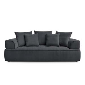 Tamno siva sofa od šenila 237 cm Whesley – Bobochic Paris