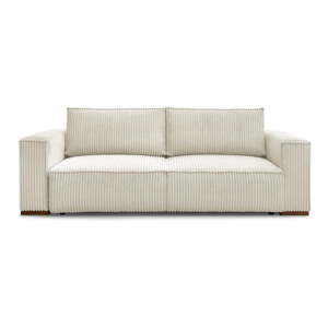 Bež sklopiva/s prostorom za odlaganje sofa od samta 244 cm Chelsea – Bobochic Paris