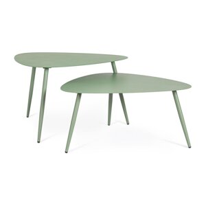 Željezni vrtni stolići za kavu u setu 2 kom 73,5x77,5 cm Yvonne   – Bizzotto