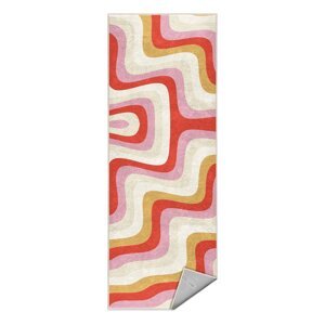 Žuta /ružičasta periva staza 60x230 cm Creamy Raspberry Swirl – Mila Home
