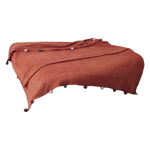 Ciglasti prekrivač od flisa 150x200 cm Pom Pom – Mijolnir