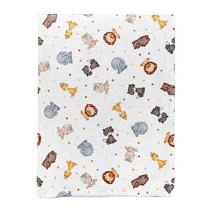 Bijela deka za bebe od muslina 75x100 cm Zoo – Mijolnir