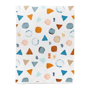 Bijela deka za bebe od muslina 75x100 cm Geo – Mijolnir
