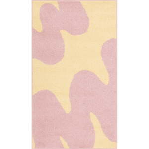 Žuti /ružičasti dječji tepih 80x150 cm Hugsy Vanilla – FD