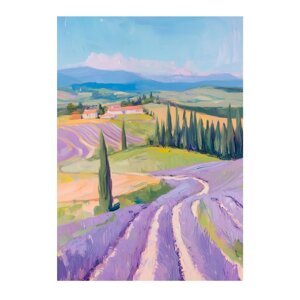 Slika 70x100 cm Purple Fields – Styler