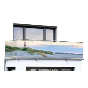 Plastičan balkonski zastor 500x85 cm North Sea Coast – Maximex