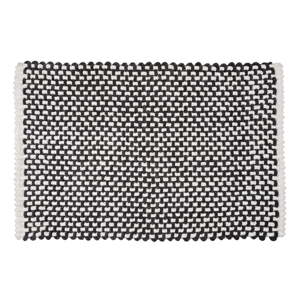 Crno-bijela tekstilna kupaonska prostirka 50x80 cm Covelo – Wenko