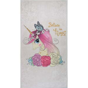 Periv dječji tepih boje slonovače 120x180 cm Cute Unicorn – Vitaus