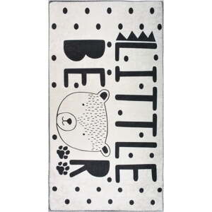 Crno-bijeli periv dječji tepih 80x120 cm Little Bear – Vitaus