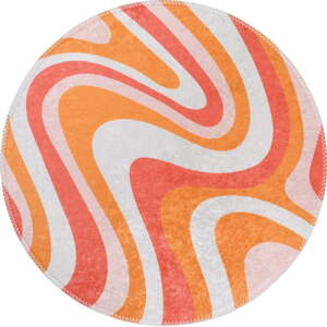 Narančasti periv okrugao tepih ø 120 cm Colors of Joy – Vitaus