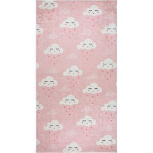 Svijetlo ružičasti periv dječji tepih 160x230 cm Pink Clouds – Vitaus