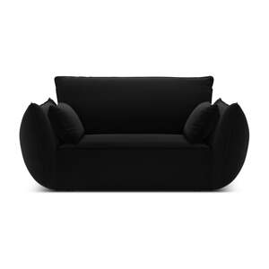 Crna baršunasti fotelja Vanda – Mazzini Sofas