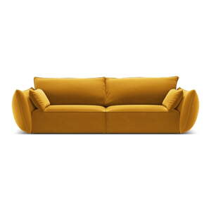 Senf žuta baršunasta sofa 208 cm Vanda – Mazzini Sofas