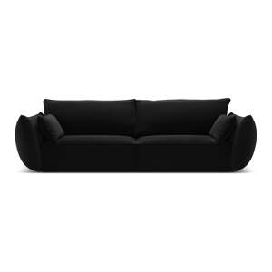 Crna baršunasta sofa 208 cm Vanda – Mazzini Sofas
