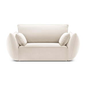 Bež baršunasti fotelja Vanda – Mazzini Sofas