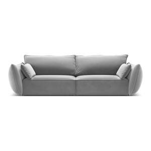 Svijetlo siva baršunasta sofa 208 cm Vanda – Mazzini Sofas