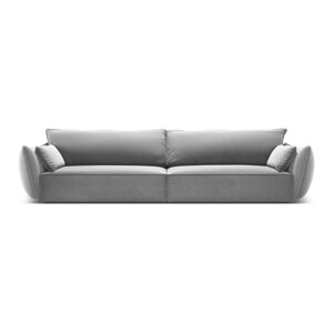 Svijetlo siva baršunasta sofa 248 cm Vanda – Mazzini Sofas