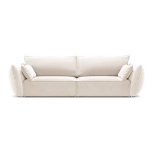 Bež baršunasta sofa 208 cm Vanda – Mazzini Sofas