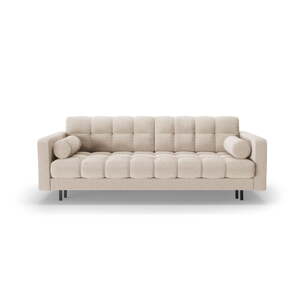 Bež sklopiva/s prostorom za odlaganje sofa od bouclé tkanine 222 cm Bali – Cosmopolitan Design