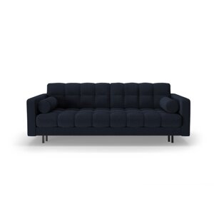 Tamno plava sklopiva/s prostorom za odlaganje sofa od bouclé tkanine 222 cm Bali – Cosmopolitan Design