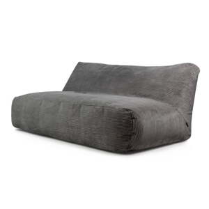 Tamno siva vreća za sjedenje od samta Sofa Tube 190 – SLOWDOWN
