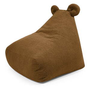 Smeđa vreća za sjedenje od bouclé tkanine Snug 80 Bear – SLOWDOWN