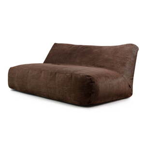 Tamno smeđa vreća za sjedenje od samta Sofa Tube 190 – SLOWDOWN